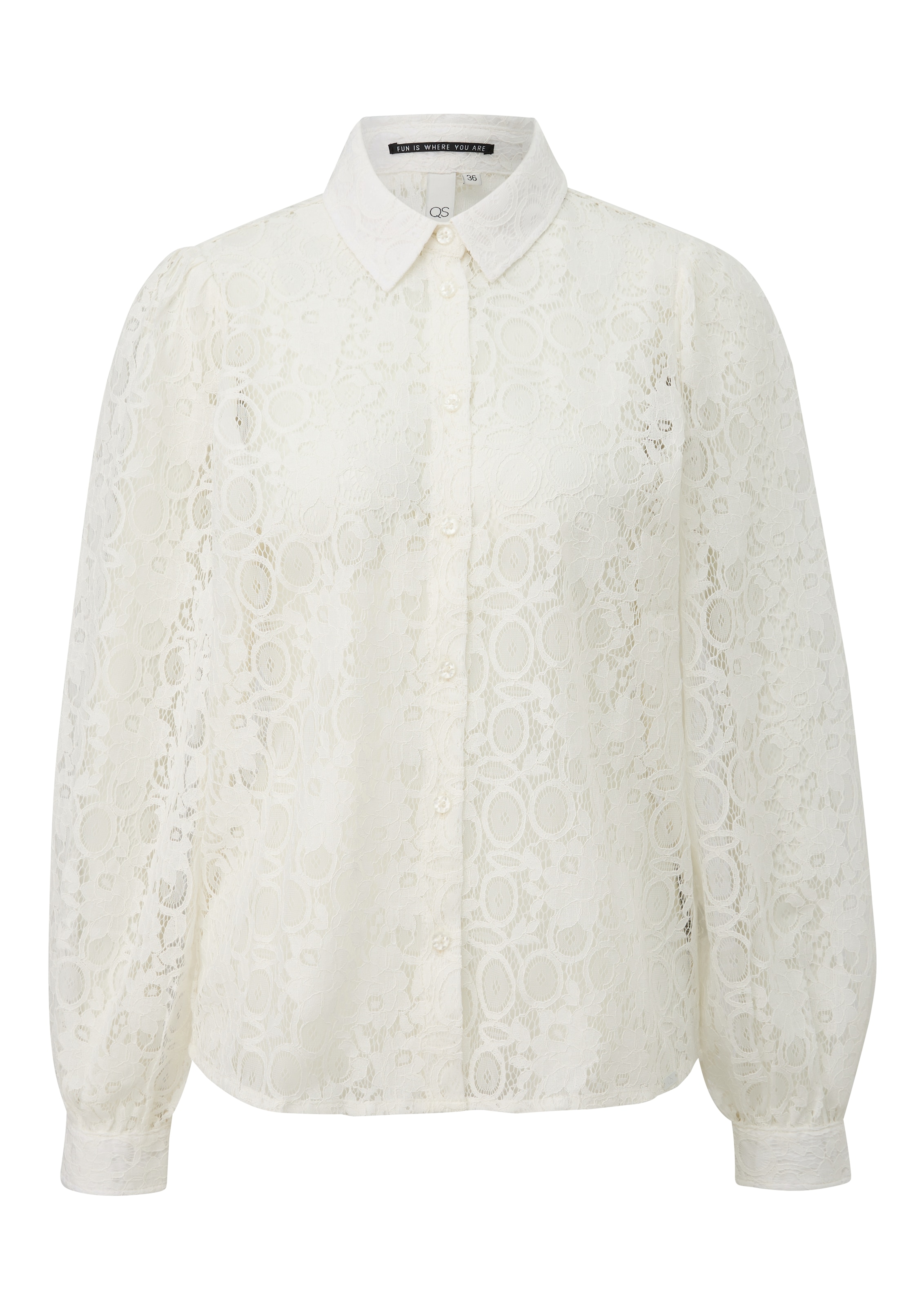 QS Bluse in Weiß: Vorderseite