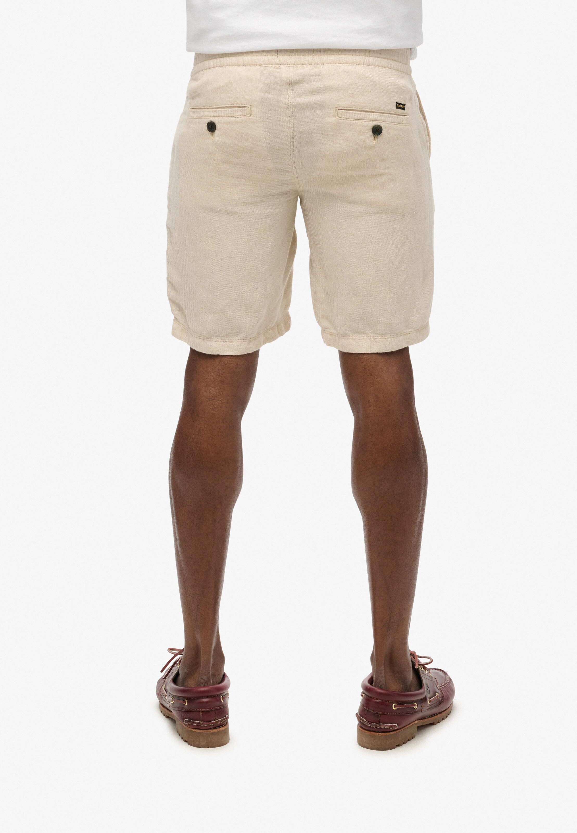 Superdry Regular Broek in Beige: voorkant