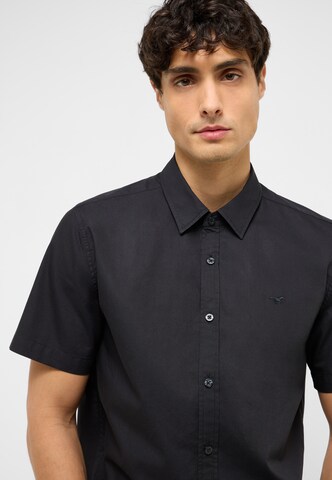 MUSTANG Regular Fit Hemd 'GILROY' in Schwarz