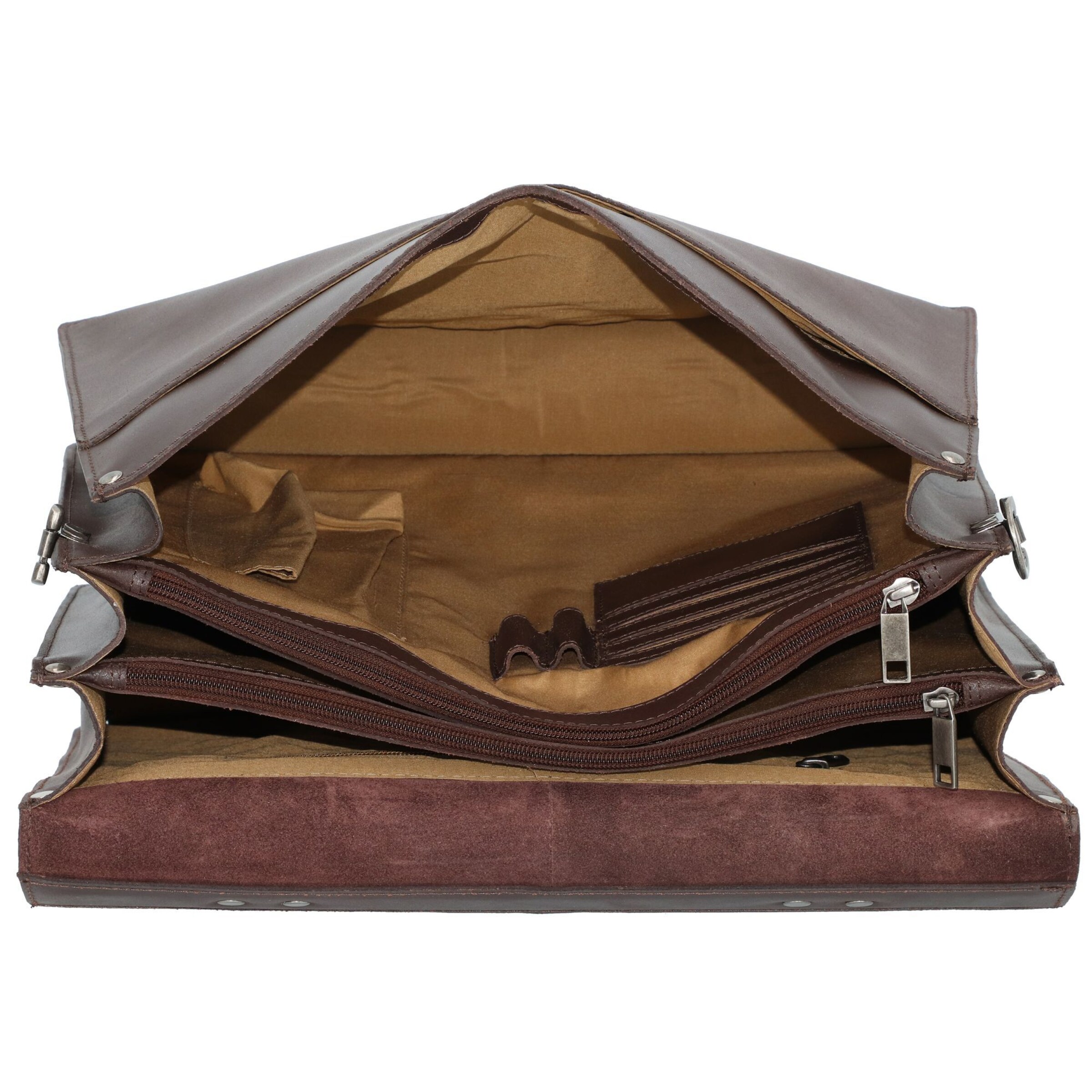 Porte-documents Burkely en marron