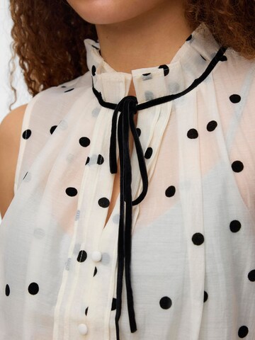 Chemisier 'YOJA' VERO MODA en beige