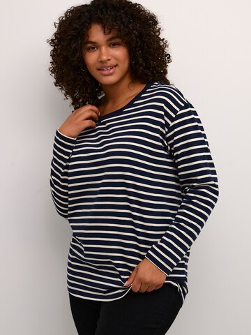 T-shirt 'Winni' KAFFE CURVE en bleu