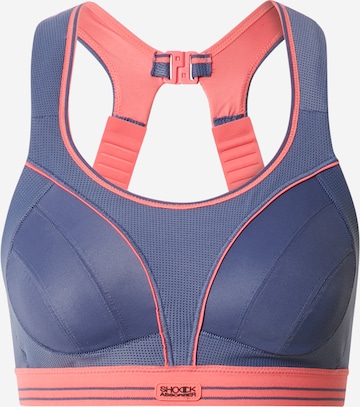SHOCK ABSORBER Sports bra in Blue: front