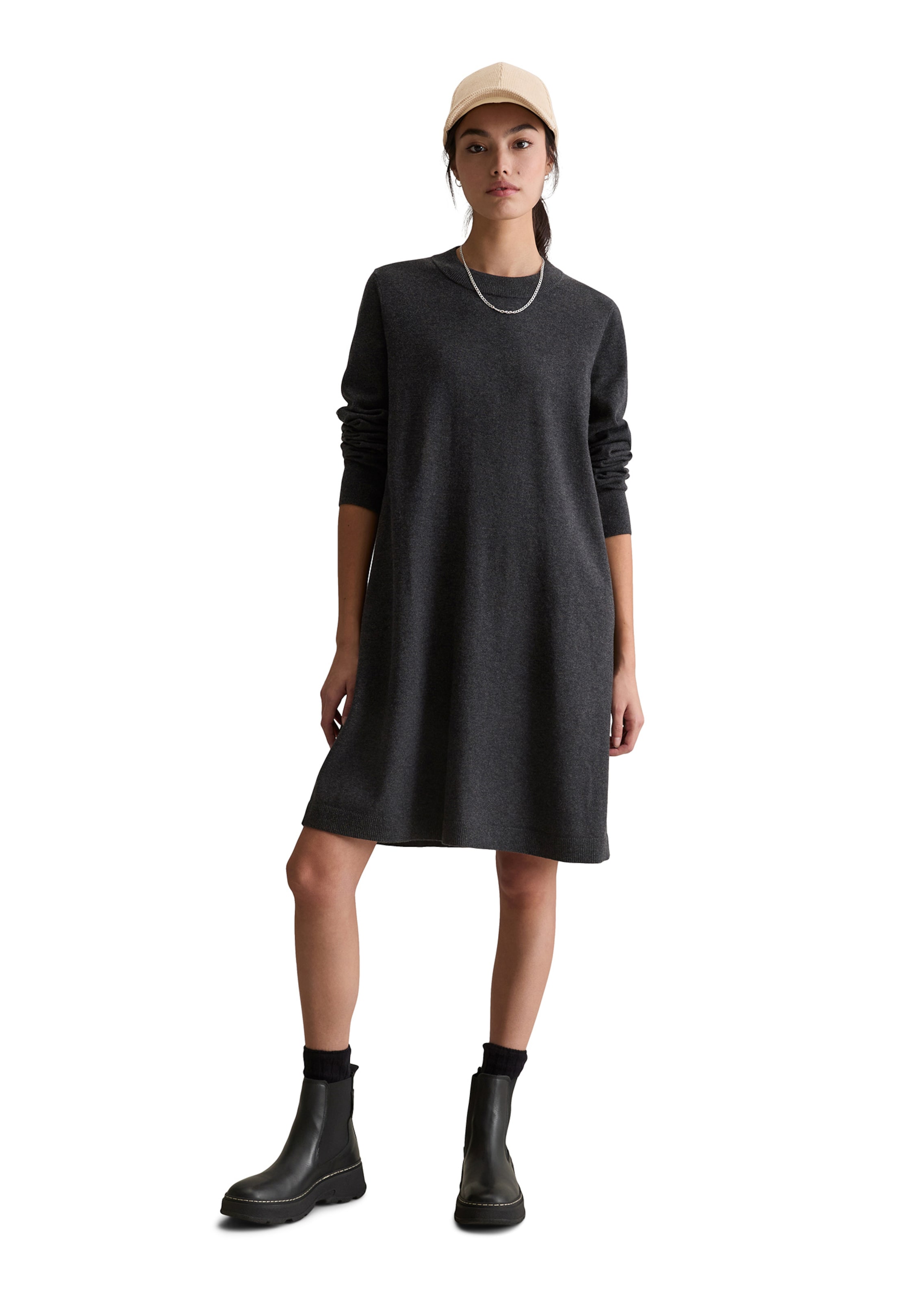 Marc O'Polo DENIM Knit dress in Grey: front