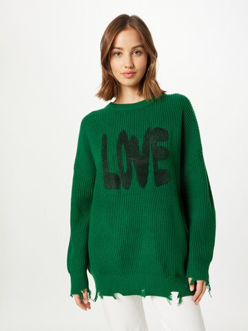 True Religion Sweater in Green: front