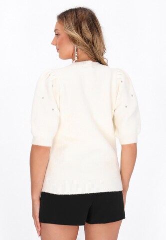 Pull-over faina en blanc