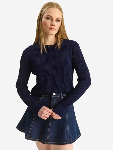 Bianco Lucci Pullover 'Pullover'‌‌‌‌‌‌ in Blau