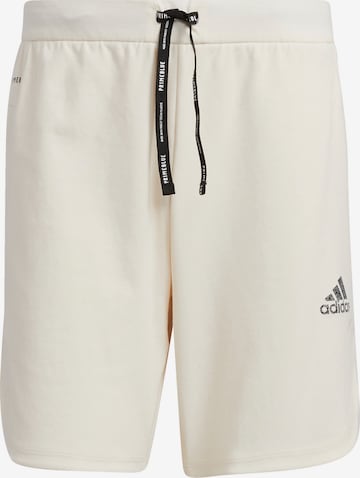 ADIDAS SPORTSWEAR Workout Pants in White: front