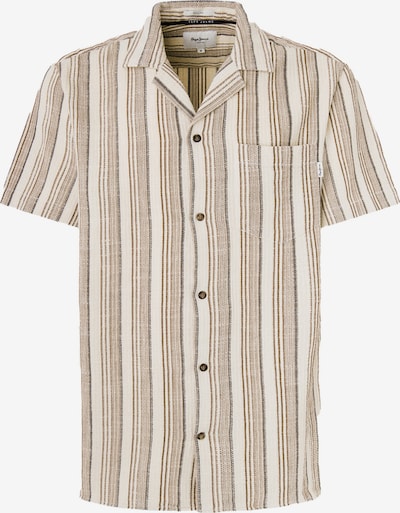Pepe Jeans Button Up Shirt 'PAXFORD' in Beige / Brown, Item view