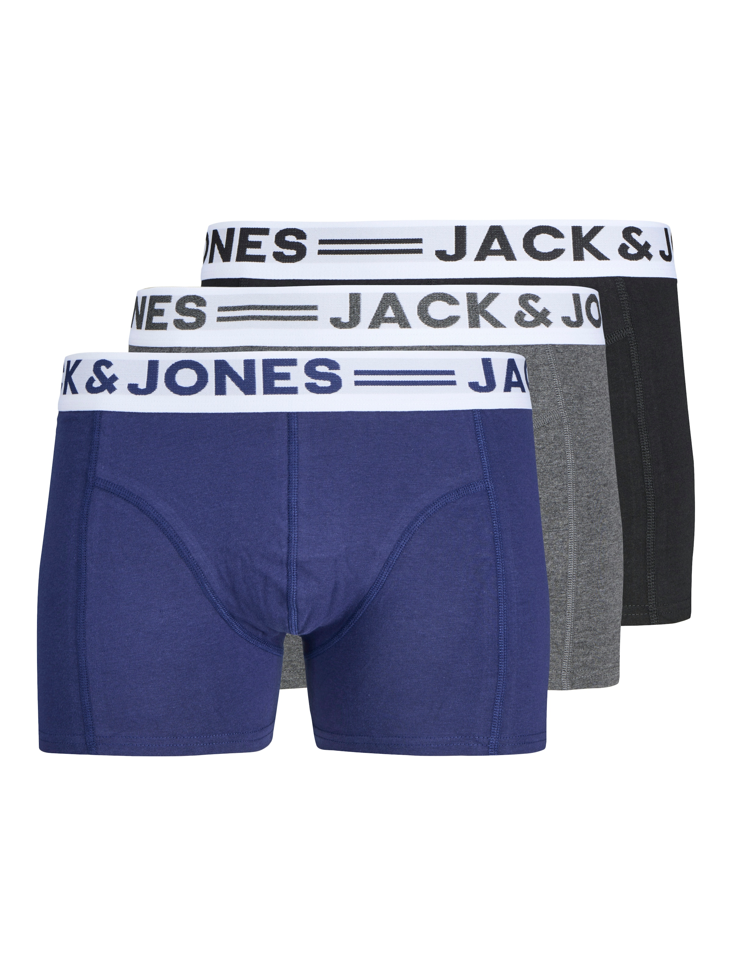 JACK & JONES Шорты Боксеры 'Sense' в Синий: спереди