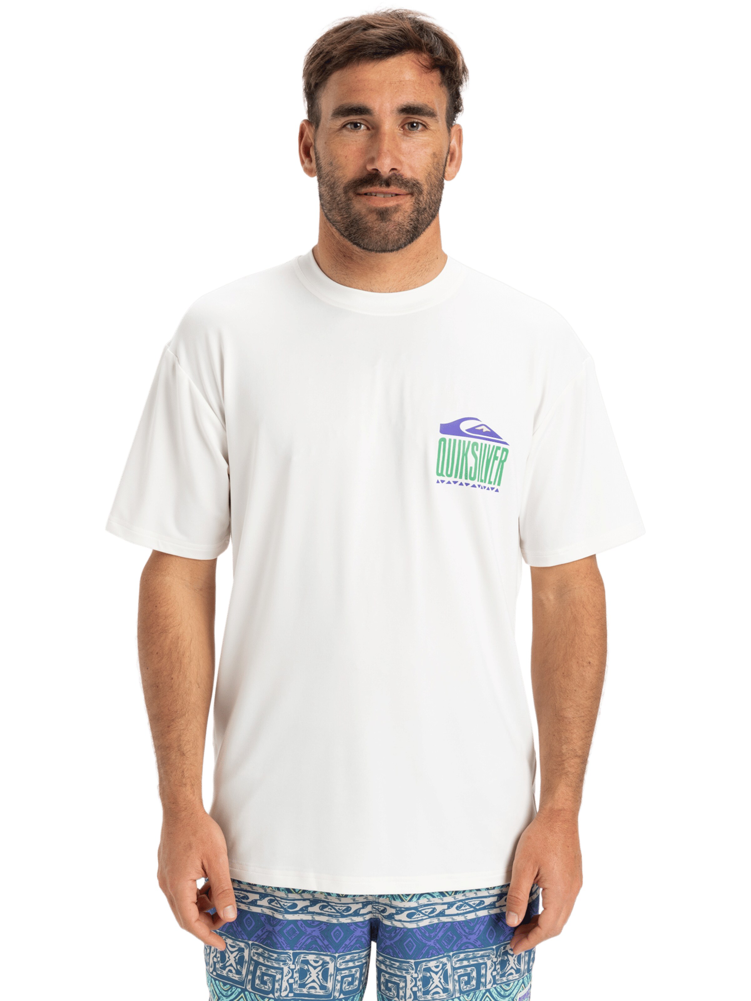 T-Shirt fonctionnel 'Everyday' QUIKSILVER en blanc : devant