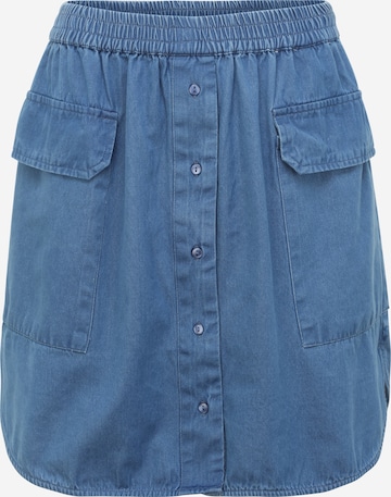 Jupe 'Clarisa' Selected Femme Petite en bleu : devant