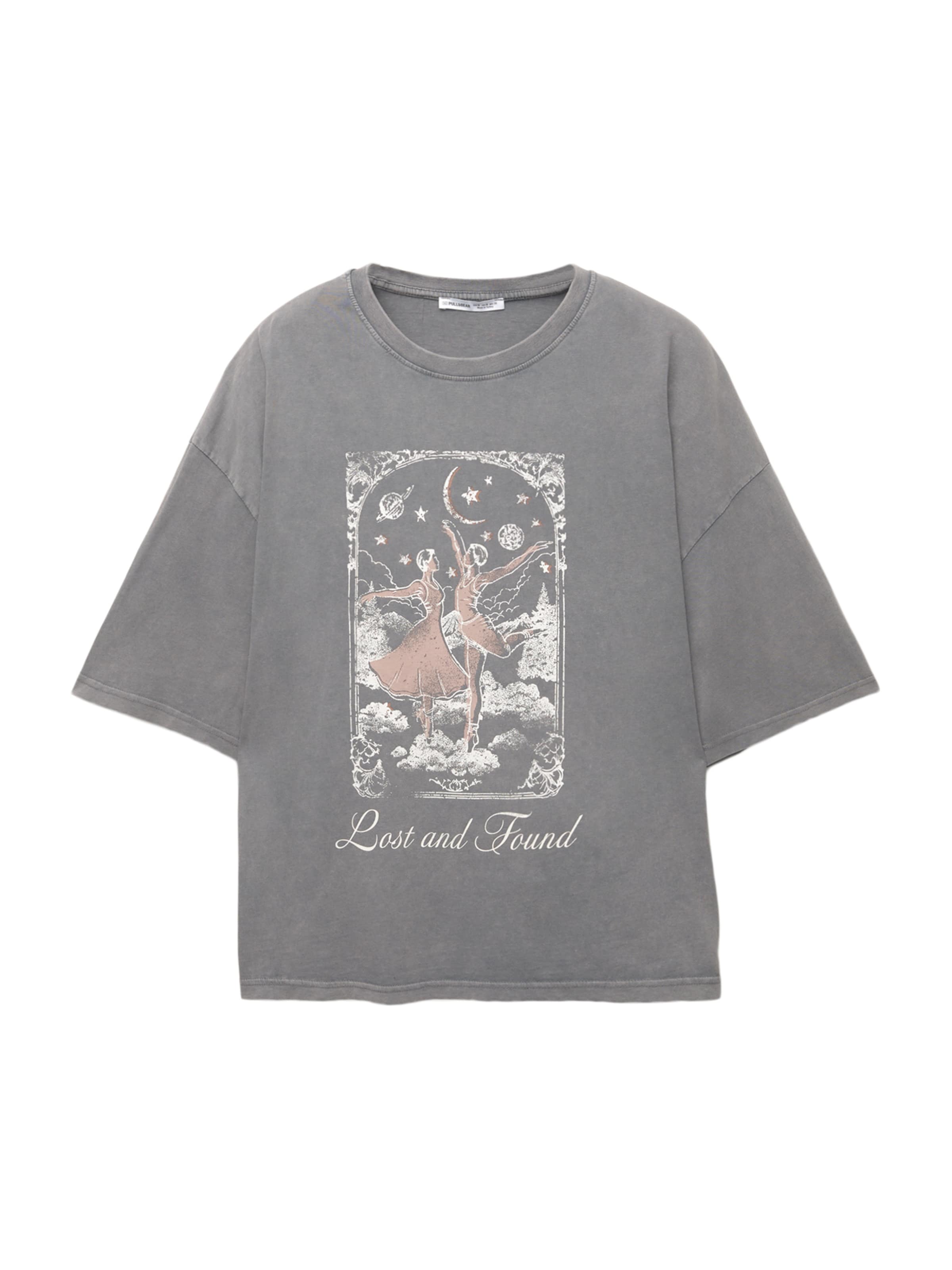 Maglietta di Pull&Bear in grigio: frontale