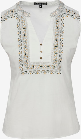 KOROSHI - Blusa en blanco: frente