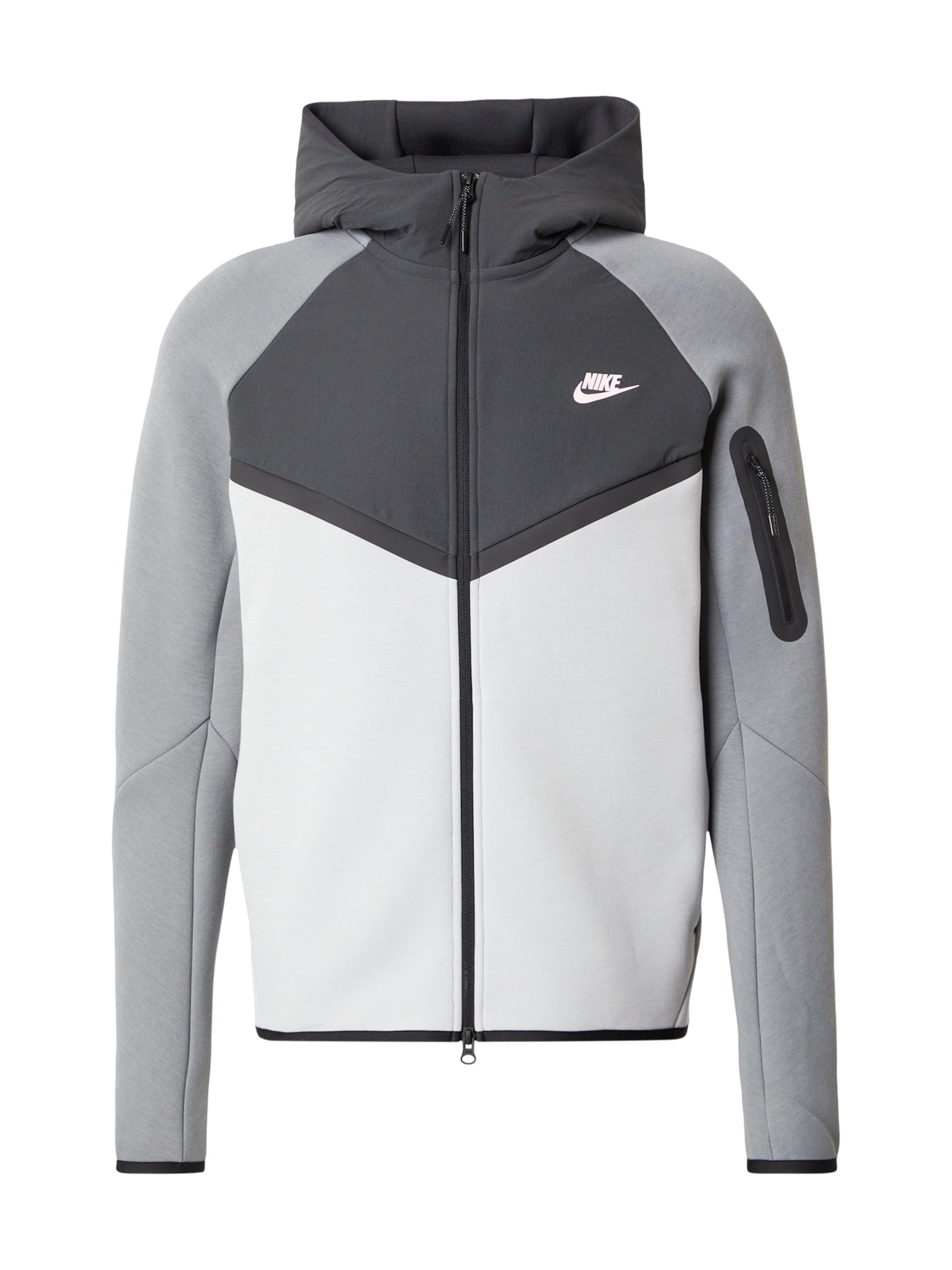 Veste de survêtement Nike Sportswear en gris : devant