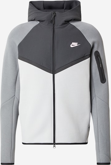Džemperis iš Nike Sportswear, spalva – pilka / šviesiai pilka / tamsiai pilka / juoda, Prekių apžvalga