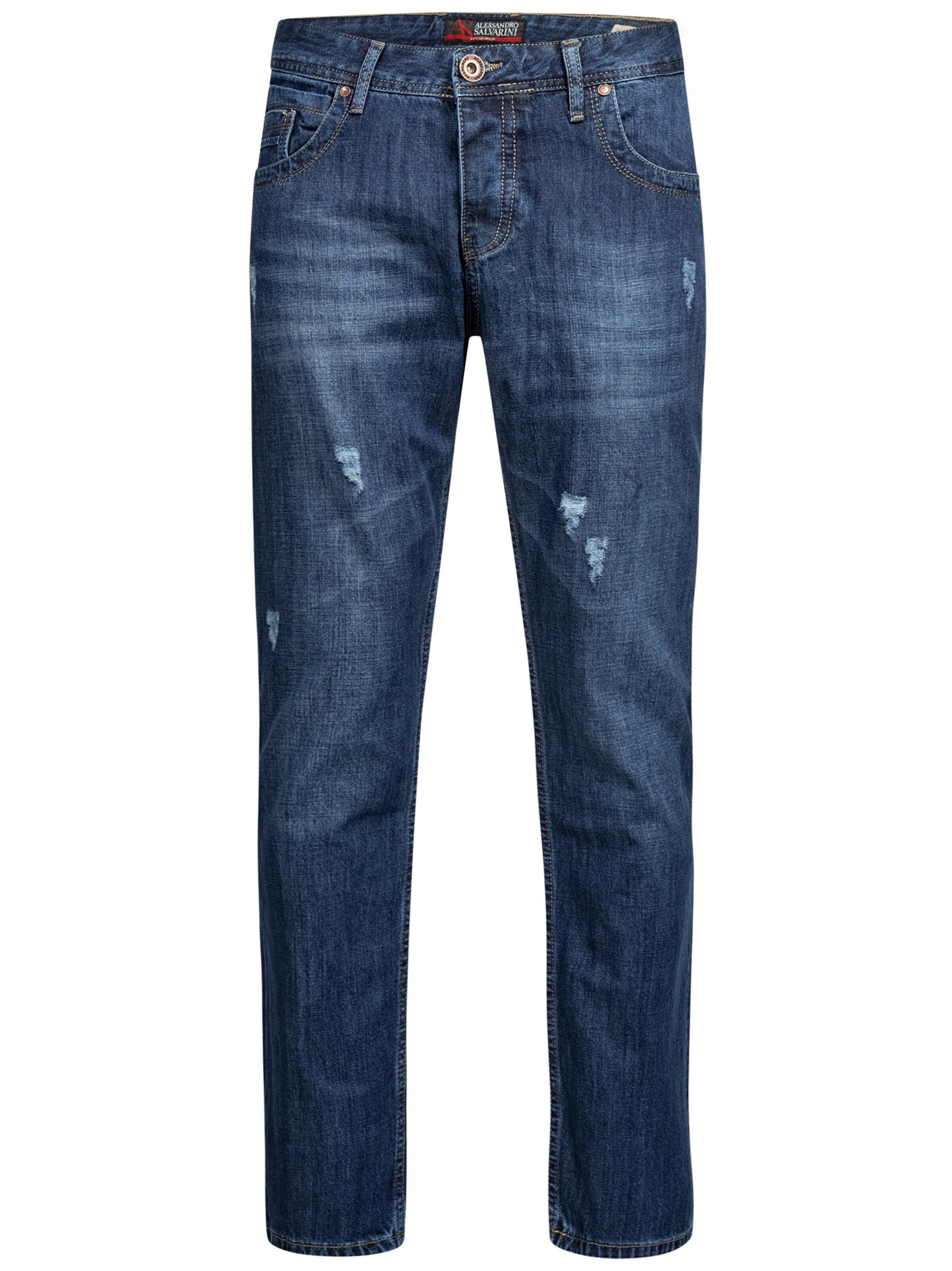 Alessandro Salvarini Regular Jeans 'Carlo ' in Blue: front