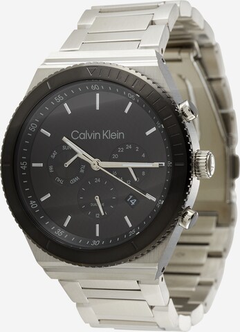 Montre à affichage analogique Calvin Klein en argent : devant