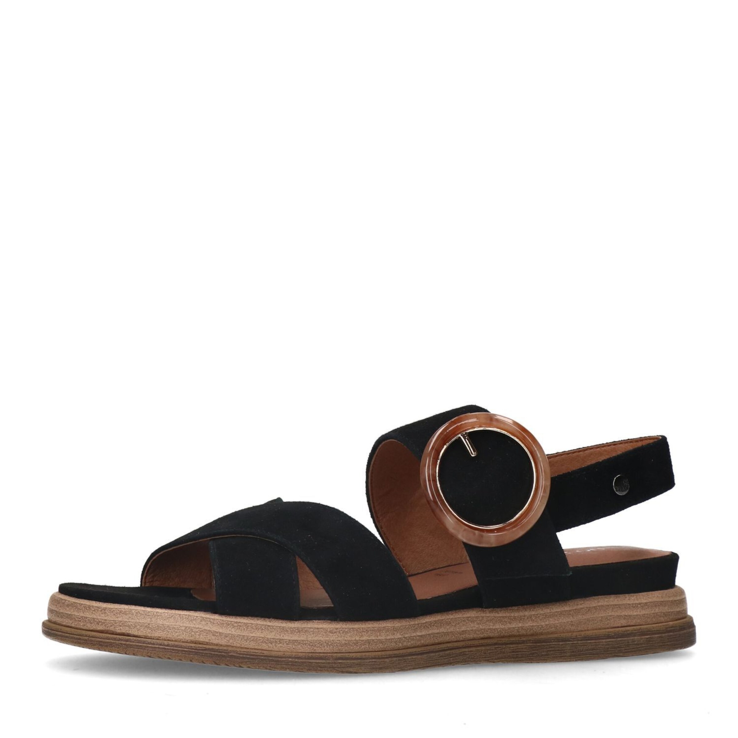 MANFIELD Sandals in Black: front