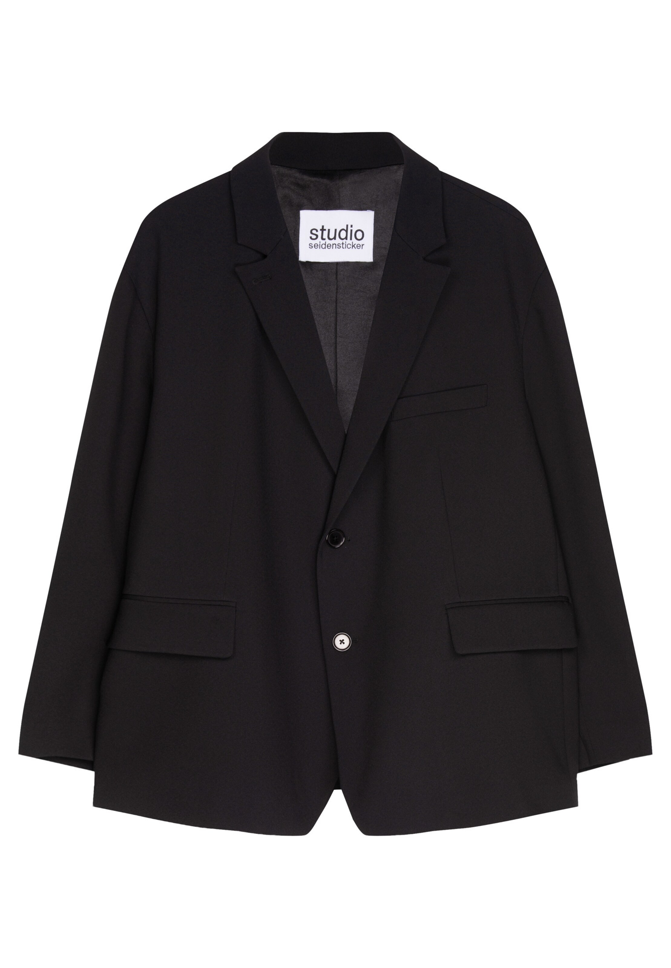 Fit confort Veste de costume Studio Seidensticker en noir