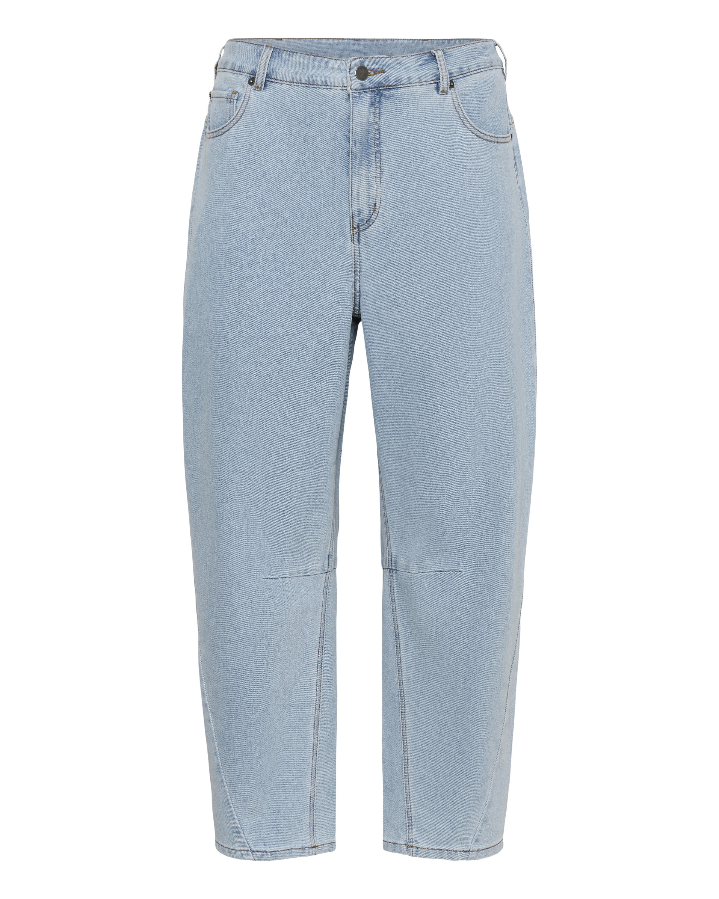KAFFE CURVE Barrel Jeans 'Ninna' in Blue: front