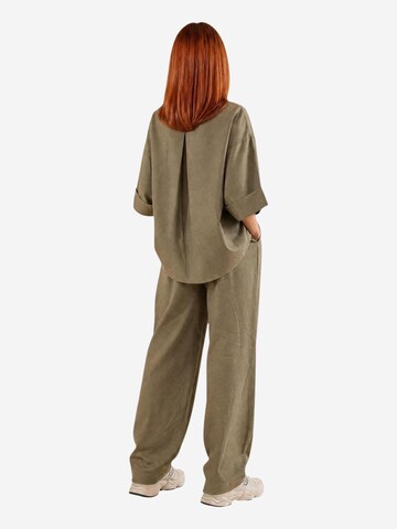 T-shirt 'Camicia Lino Maniche Ampie 17501' I AM en vert