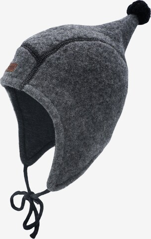 MAXIMO Beanie 'POMPON' in Grey: front
