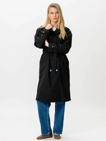 Manteau mi-saison ' Linea Trenchcoat ' TEESHOPPEN en noir