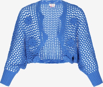 IZIA - Casaco de malha 'Boho' em azul: frente