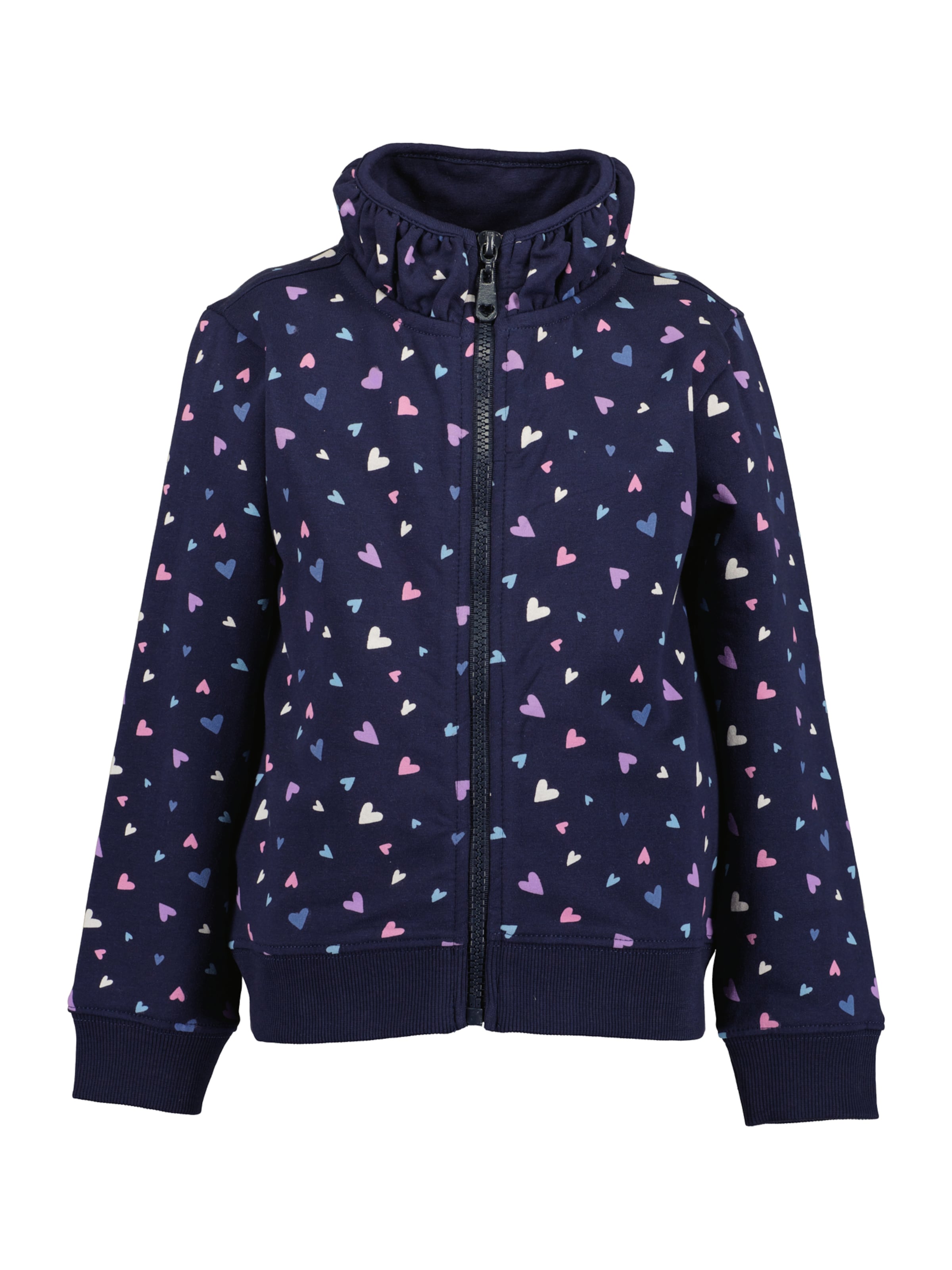 BLUE SEVEN Sweatjacka i blå: framsida