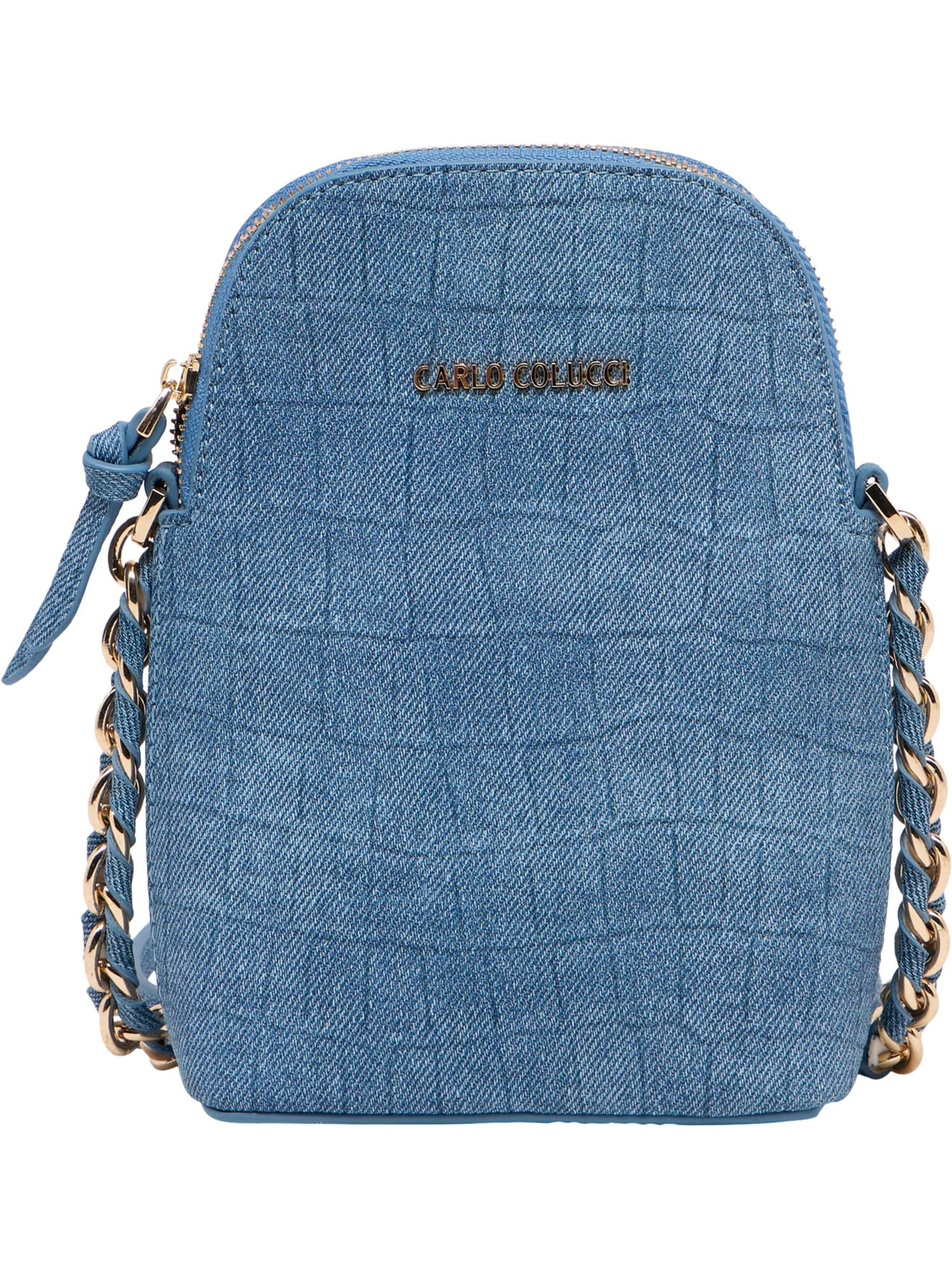 Carlo Colucci Crossbody Bag ' Deval ' in Blue: front