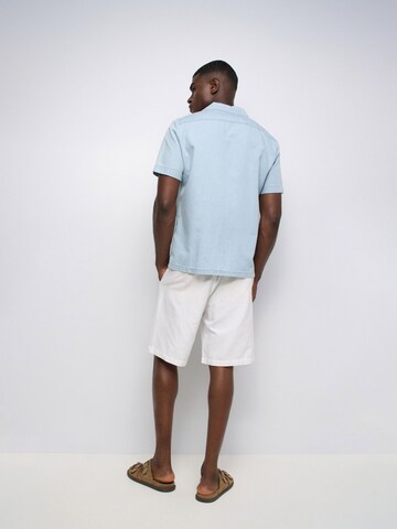 Salsa Jeans Regular fit Overhemd in Blauw