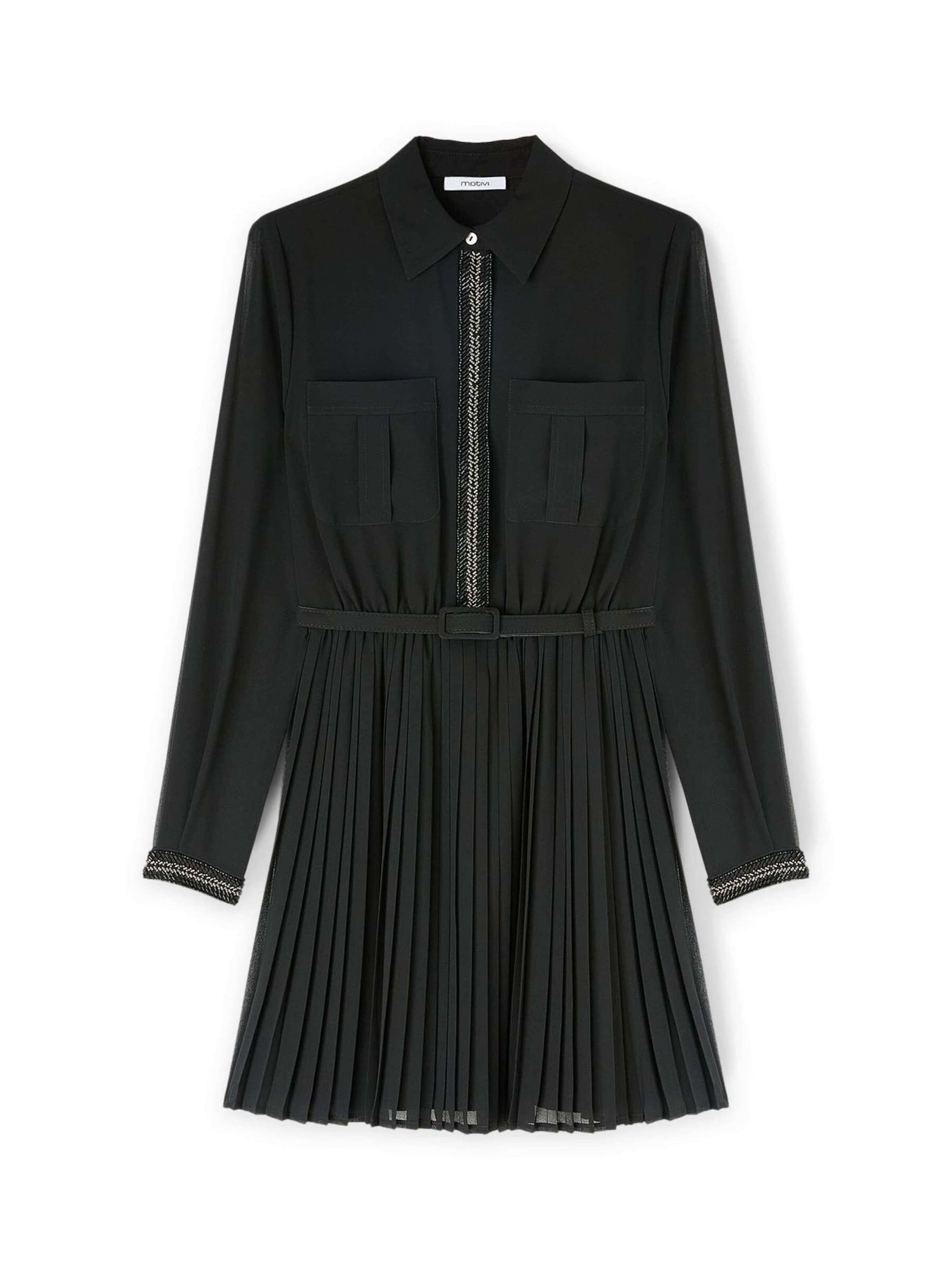 Robe MOTIVI en noir : devant