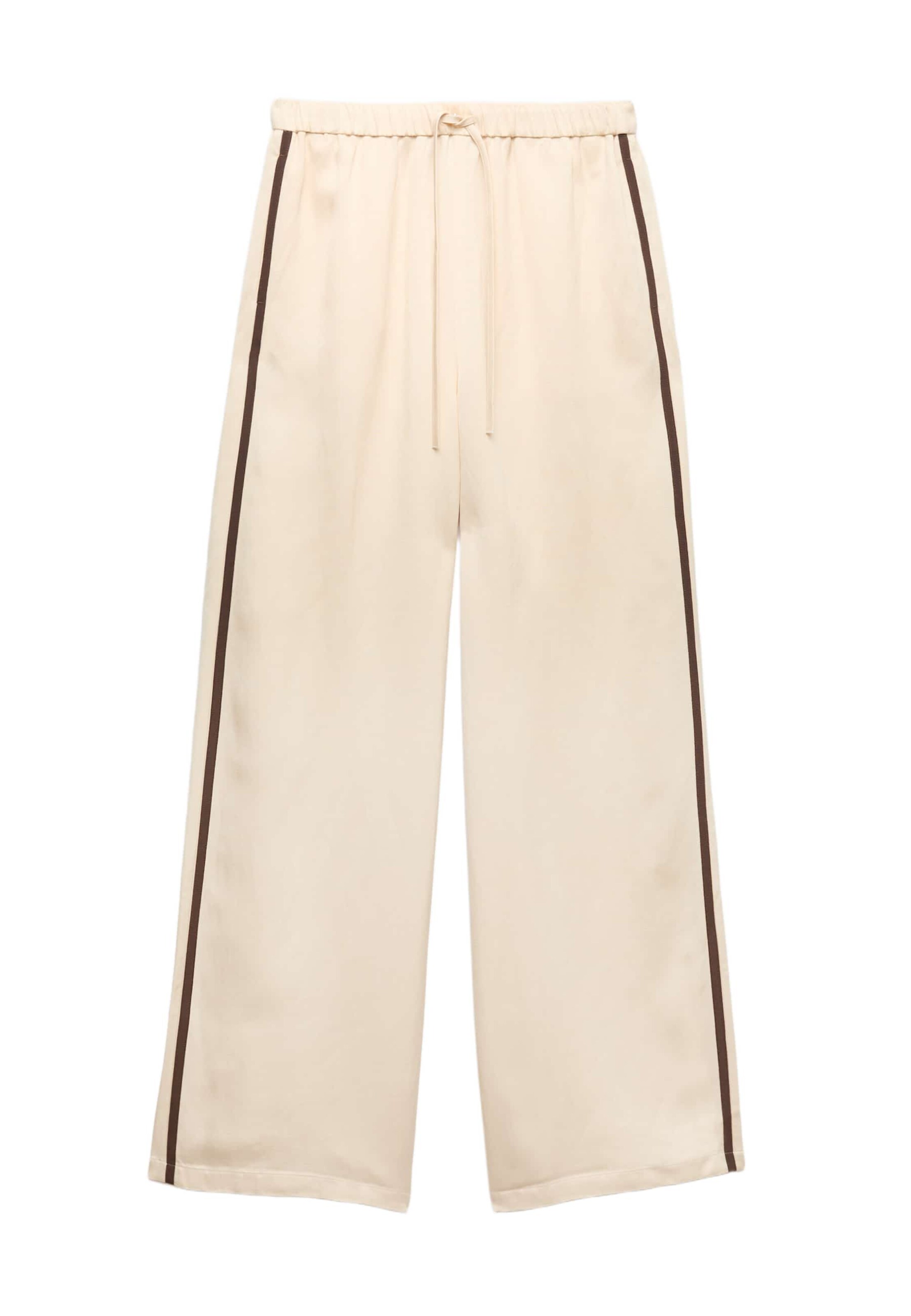 Marks & Spencer Wide Leg Hose in Gelb: Vorderseite