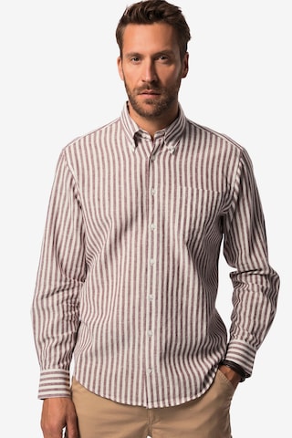 JP1880 Regular fit Button Up Shirt in Beige: front