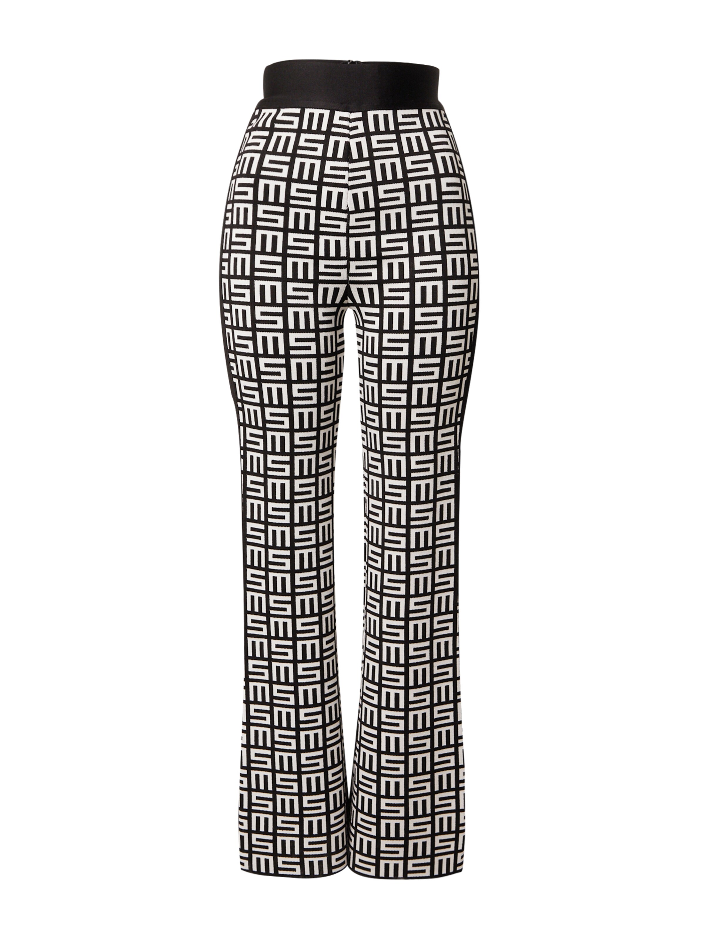 Misspap Flared Trousers in Black: front