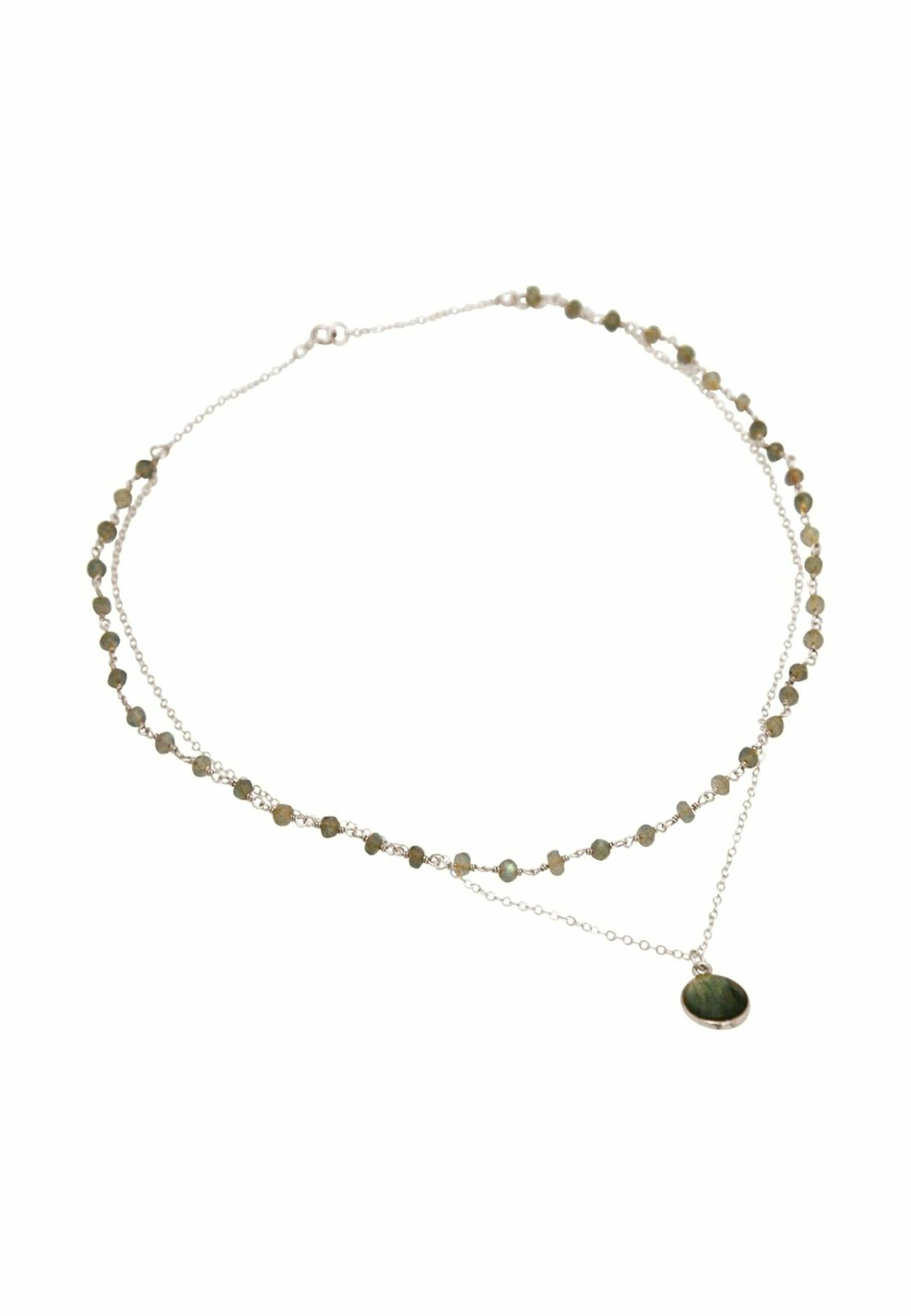 Gemshine Kette in Silber: Vorderseite