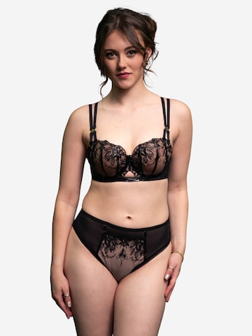 SugarShape Balconette BH 'PLEASURE ' in Zwart: voorkant