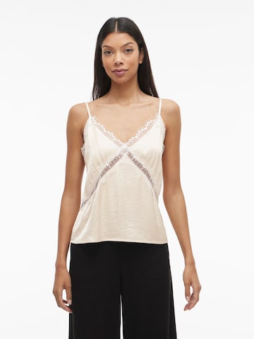 VILA Top 'VIAdora' in Beige: voorkant