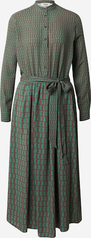 Brava Fabrics Shirt Dress in Green: front
