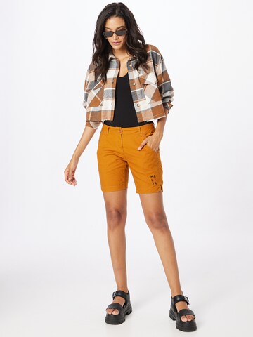 Regular Pantalon outdoor 'Bettina' Maloja en orange