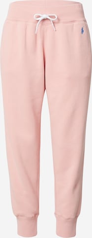 Pantaloni de la Polo Ralph Lauren pe roz: față