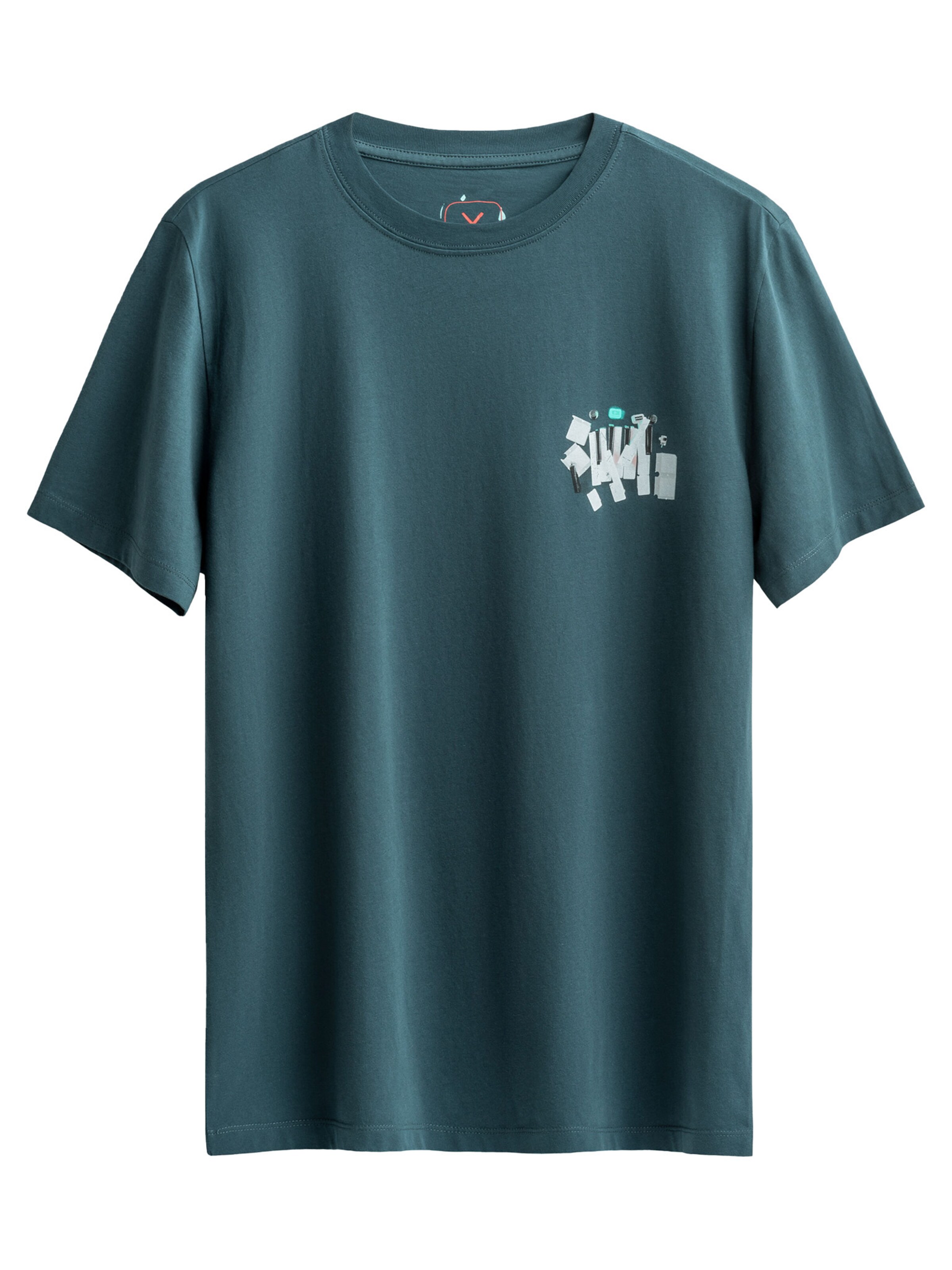 T-Shirt 'Fast Fingers' Kaft en bleu : devant