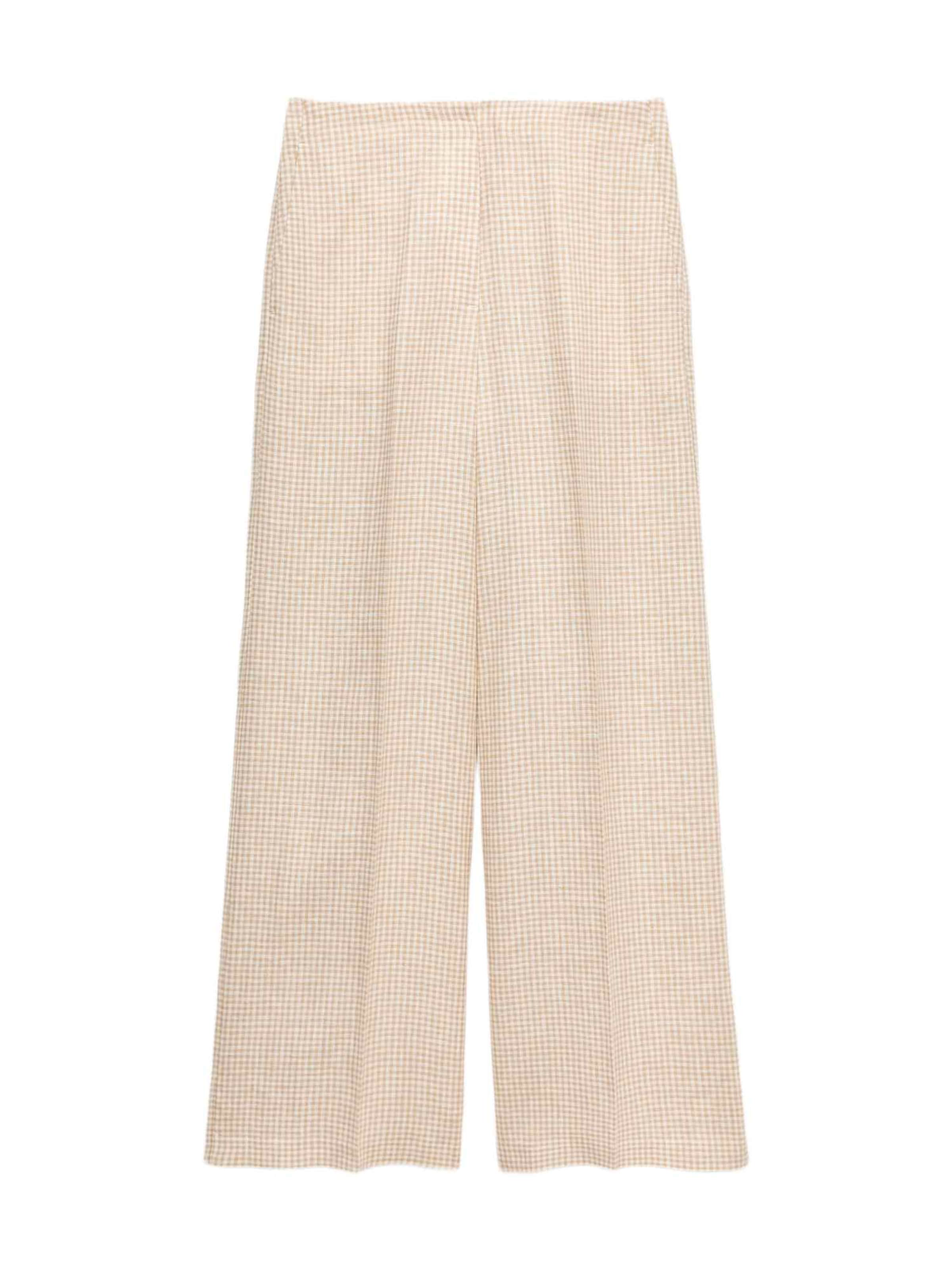 Wide leg Pantaloni di Marks & Spencer in beige: frontale