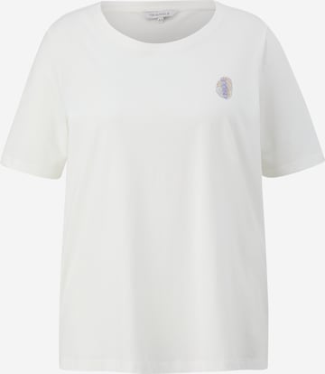 TRIANGLE - Camisa em branco: frente