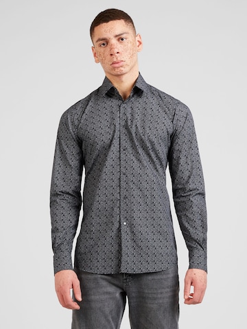 Karl Lagerfeld Regular fit Button Up Shirt in Grey: front