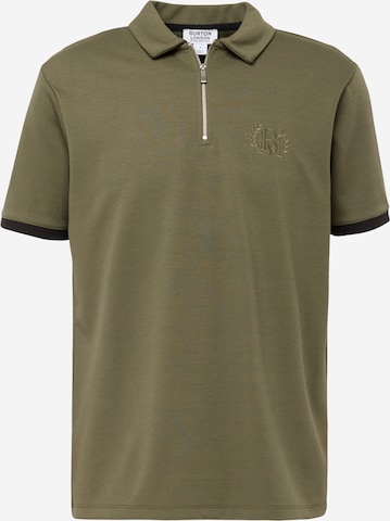 BURTON MENSWEAR LONDON Shirt 'Premium' in Green: front