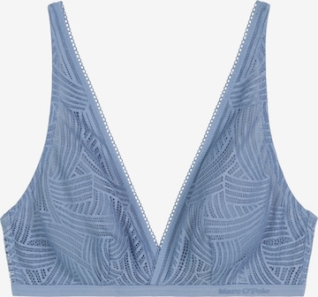 Marc O'Polo Bralette ' Timeless Lace ' in Blau: Vorderseite