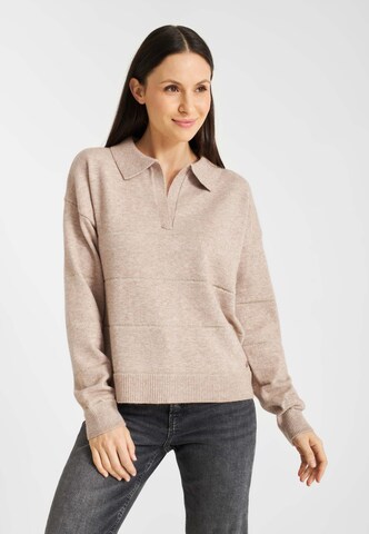 Frieda & Freddies NY Pullover in Beige: Vorderseite