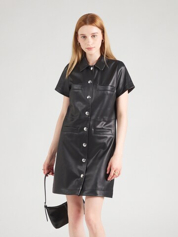 Abito camicia 'Kalindana-1' di HUGO in nero: frontale